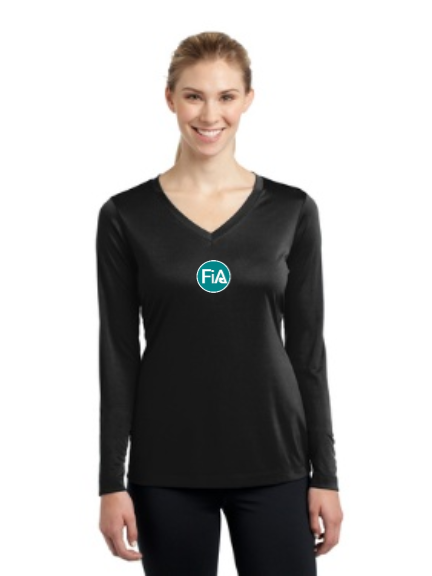FiA Metro Sport-Tek Ladies Long Sleeve Competitor V-Neck Tee Pre-Order
