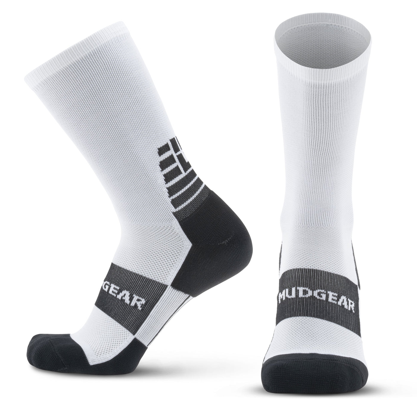 MudGear Crew Height Socks - White