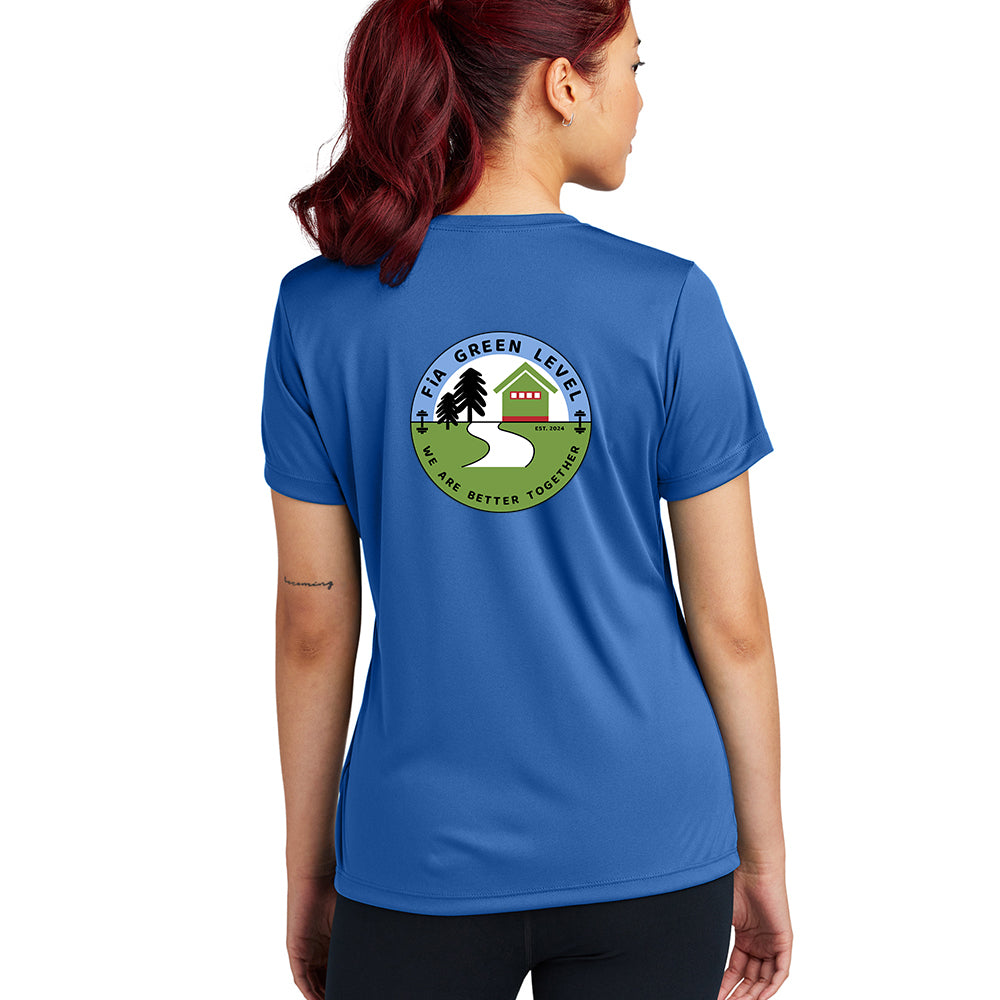 CLEARANCE ITEM - FiA Green Level - Sport-Tek Ladies PosiCharge Competitor Tee - Royal Blue/Medium