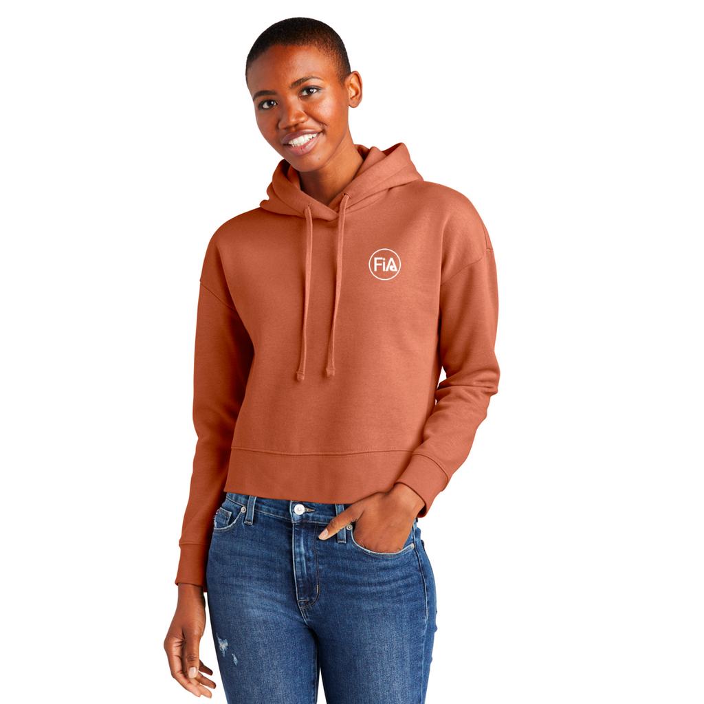 District made ladies lightweight fleece clearance hoodie