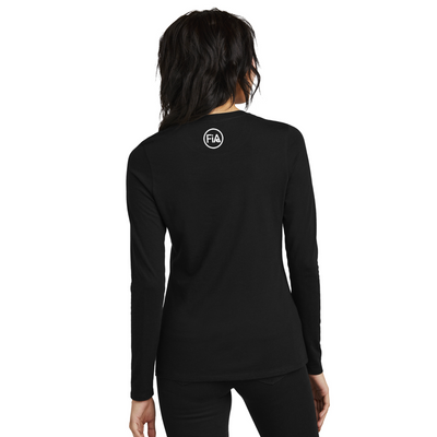 FiA District Women’s Perfect Blend CVC Long Sleeve Tee (FiA logo on Nape Only) - Made to Order