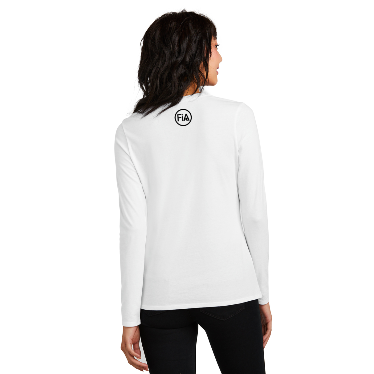 FiA District Women’s Perfect Blend CVC Long Sleeve Tee (FiA logo on Nape Only) - Made to Order