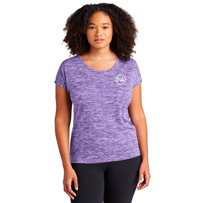 FiA Sport-Tek Ladies PosiCharge Electric Heather Sporty Tee - Made to Order