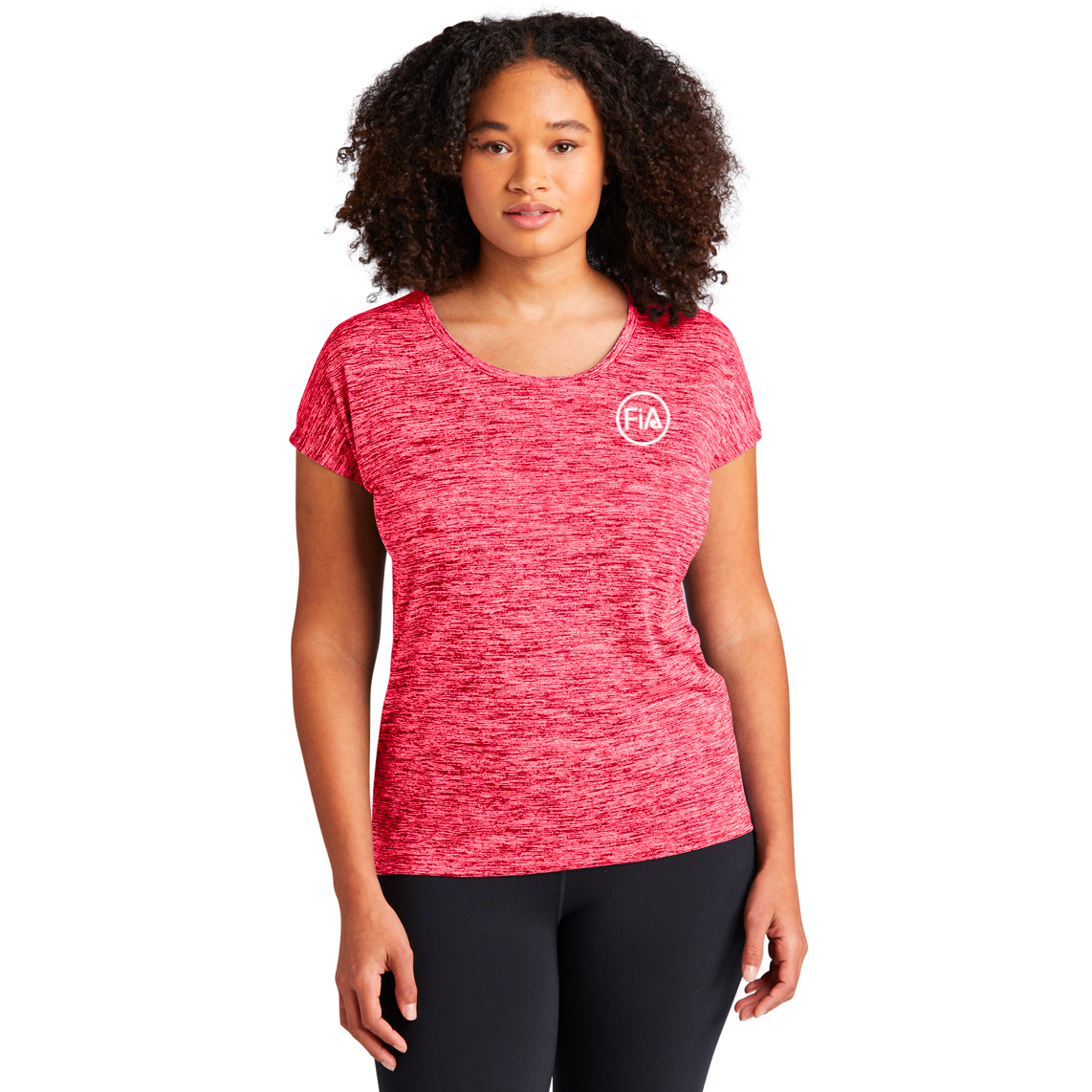 FiA Sport-Tek Ladies PosiCharge Electric Heather Sporty Tee - Made to Order