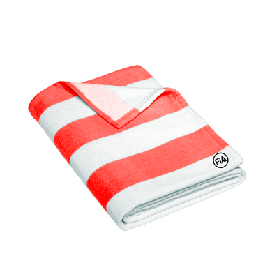 FiA Port Authority Value Cabana Stripe Beach Towel - Made to Order