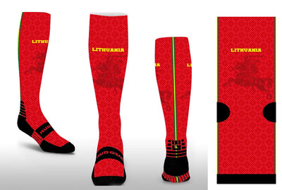 CLEARANCE ITEM - MudGear Custom Lithuania Tall Compression Socks (1 Pair)