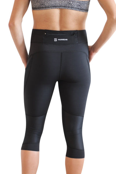 Women's Flex-Fit Compression Capri Leggings (Race Logo)