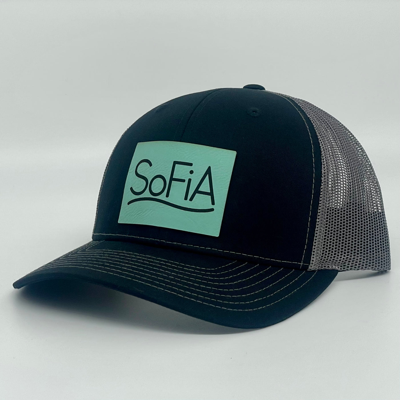 CLEARANCE ITEM - SOFIA Leatherette Patch Hat