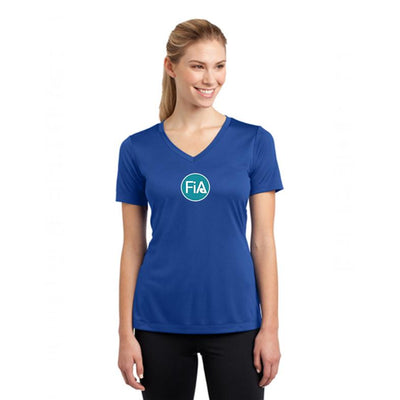 FiA Patriotic Sport-Tek Women's Short Sleeve V-Neck Tee Pre-Order