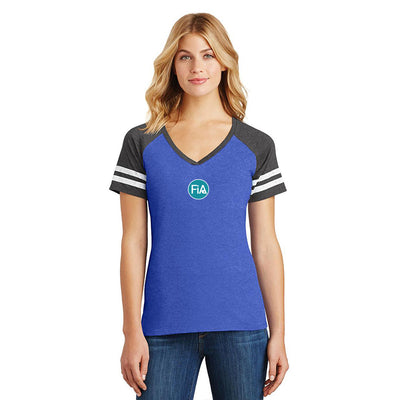 FiA Strong - NC District Women’s Game V-Neck Tee Pre-Order