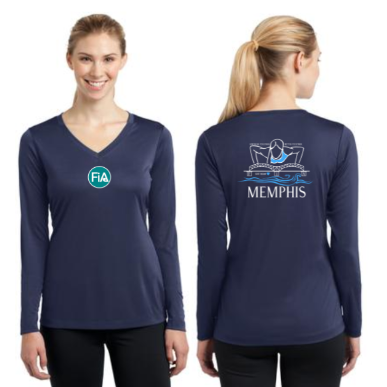 FiA Memphis Sport-Tek Ladies Long Sleeve Competitor V-Neck Tee Pre-Order