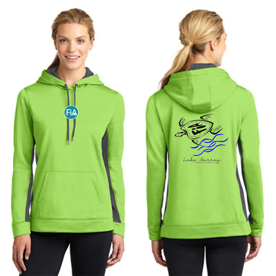 FiA Lake Murray AO Loggerhead - Sport-Tek Ladies Sport-Wick Fleece Colorblock Hooded Pullover Pre-Order