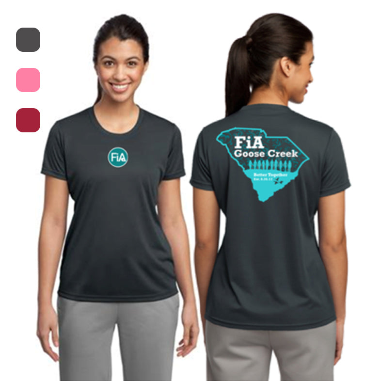 FiA Goose Creek Sport-Tek Ladies Competitor Tee Pre-Order