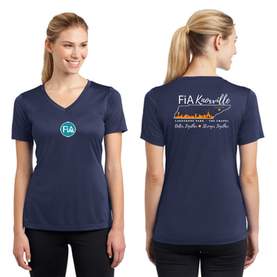 FiA Knoxville Sport-Tek Women's Short Sleeve V-Neck Tee Pre-Order