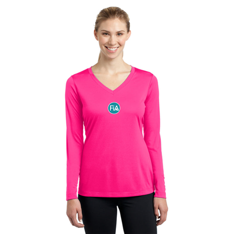 FiA Lenoir Sport-Tek Ladies Long Sleeve PosiCharge Competitor V-Neck Tee Pre-Order