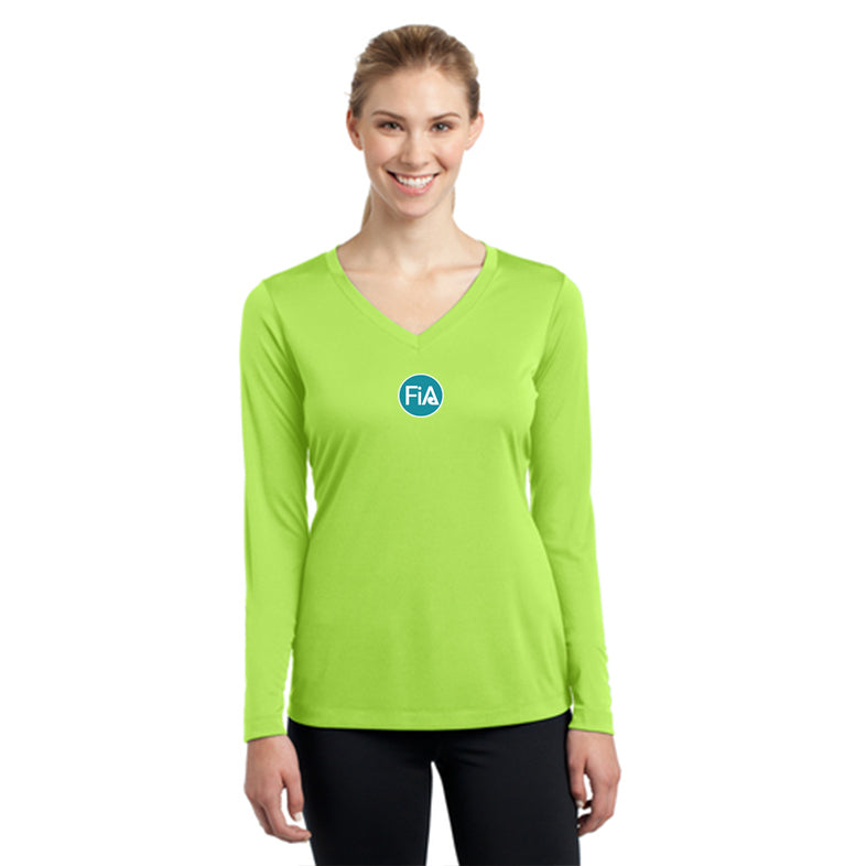 FiA Lenoir Sport-Tek Ladies Long Sleeve PosiCharge Competitor V-Neck Tee Pre-Order