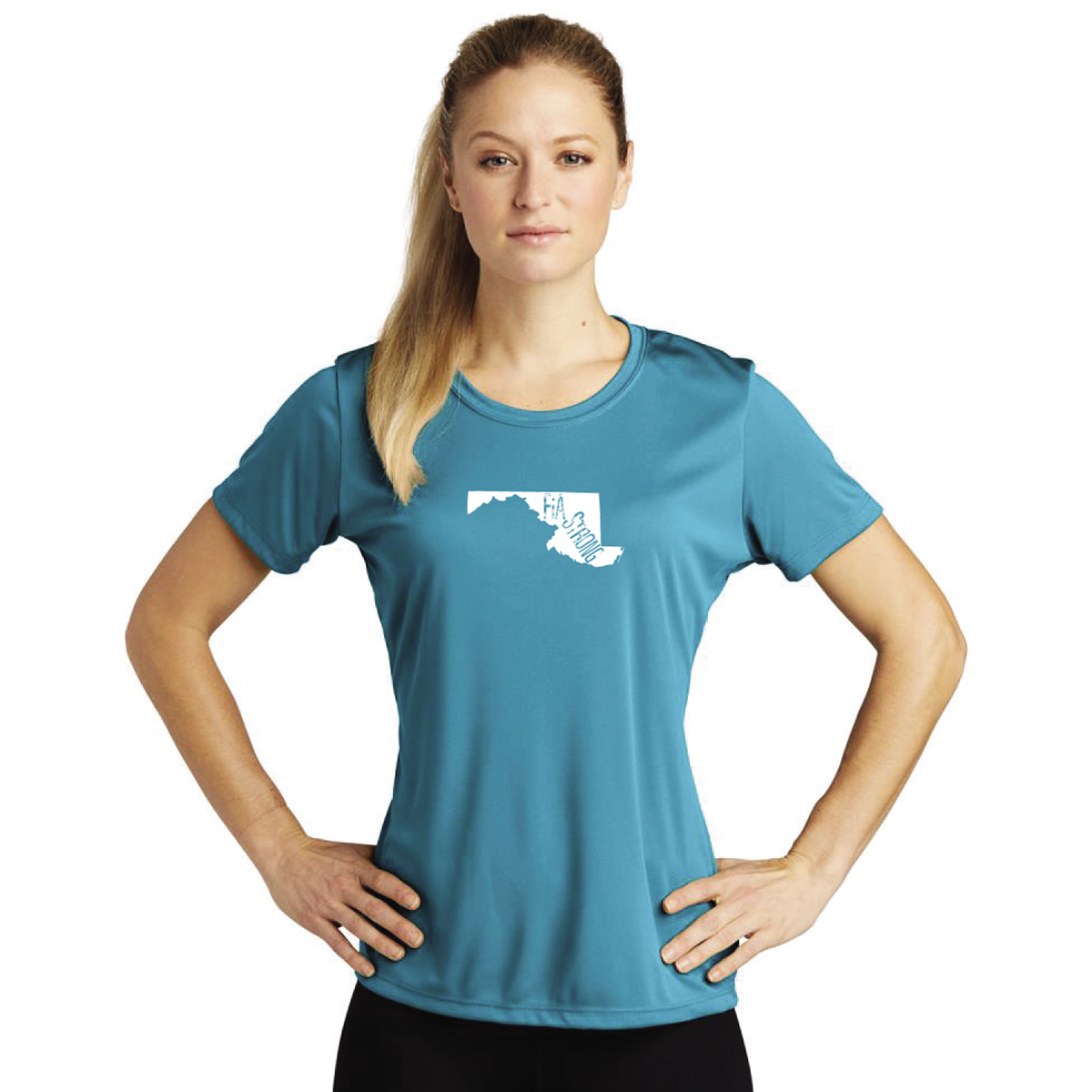 CLEARANCE ITEM - FiA Strong Maryland - Sport-Tek Ladies PosiCharge Competitor Tee
