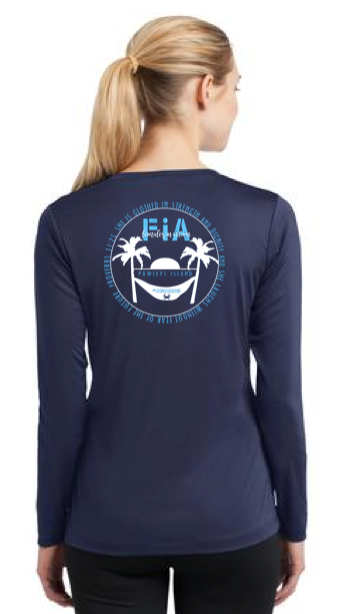 FiA Pawleys Island Sport-Tek Women's Long Sleeve V-Neck Tee Pre-Order