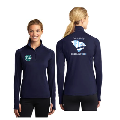 FiA Charleston Sport-Tek Ladies Sport-Wick Stretch 1/2-Zip Pullover Pre-Order
