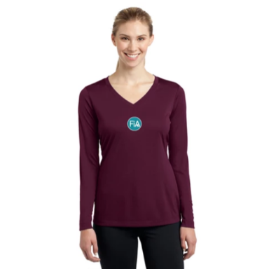 FiA Strong - OH Sport-Tek Ladies Long Sleeve Competitor V-Neck Tee Pre-Order