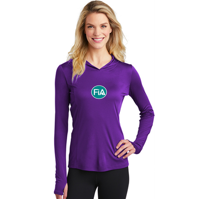 FiA Rise and Grind Sport-Tek Ladies PosiCharge Competitor Hooded Pullover Pre-Order